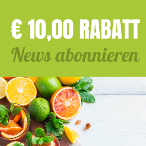 Newsletter 10 Euro Rabatt - LebensForm Shop
