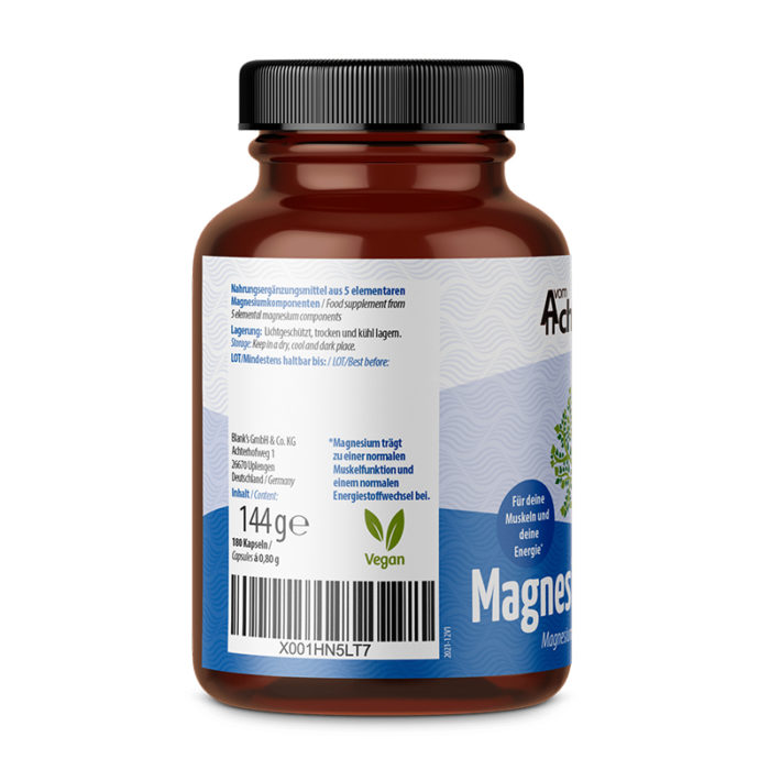 Magnesium Komplex Kapseln 180 Kapseln online bestellen - LebensForm Shop