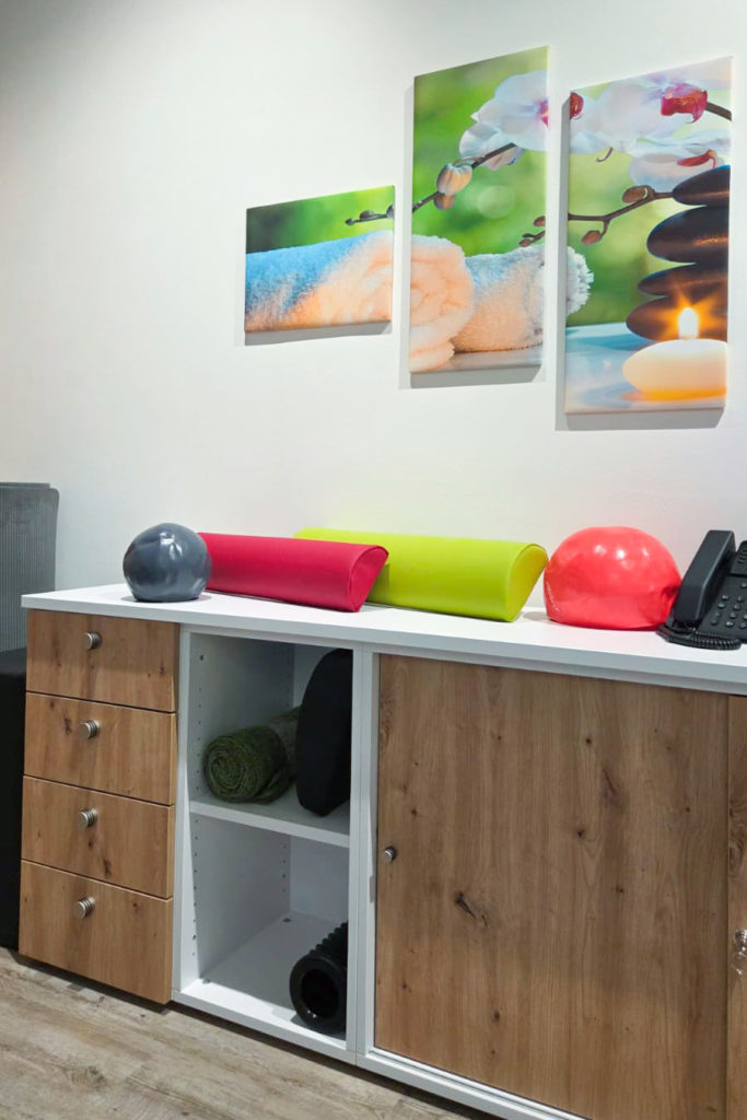 Physiotherapie und Osteopathie Behandlungsraum LebensForm Linz Tabakfabrik Quadrill